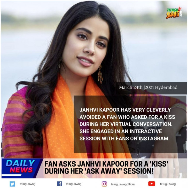 Fan Asks Janhvi Kapoor For A Kiss During Her Ask Away Session