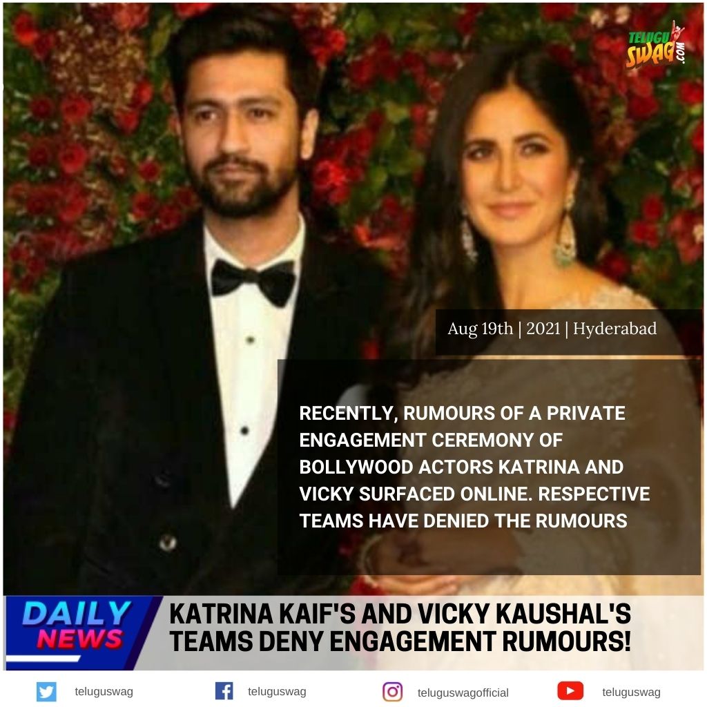 Katrina Kaif's And Vicky Kaushal's Teams Deny Engagement Rumours