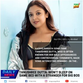 Tanushree Dutta on Bigg Boss: Won't Share Bed