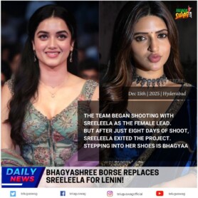 Bhagyashree Borse Replaces Sreeleela in 'Lenin' Film