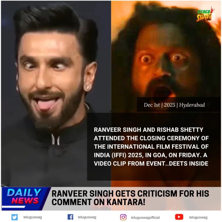 Ranveer Singh Criticized for Kantara Comment