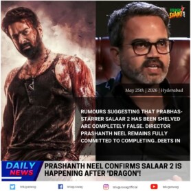 Salaar 2 Official Update: Prashanth Neel Reveals Next Project