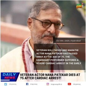 Veteran Actor Nana Patekar Dies at 75 in Goa